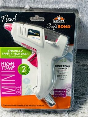 Craft Bond High Temp Mini Glue Gun in White and Pink